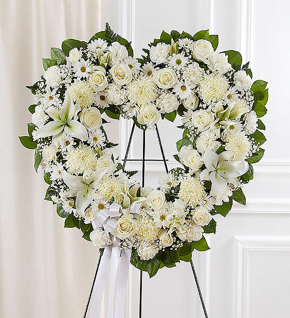 Heart-Shaped Funeral Wreath